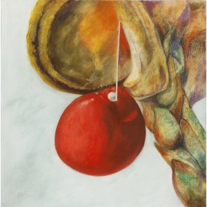 Am seidenen Faden, 50 x 50 cm