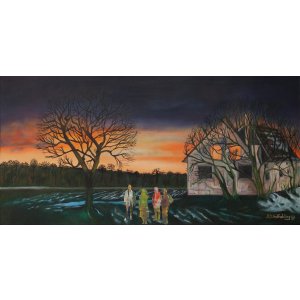 Wendepunkt, 40 x 80 cm