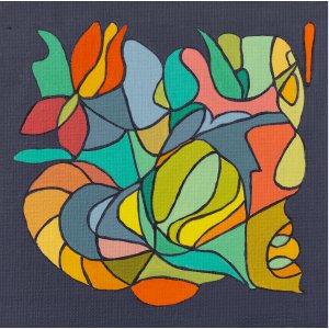 Gerahmtes Glück 3, 20 x 20 cm