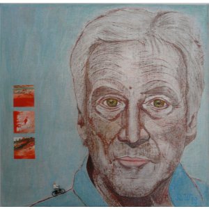 Porträt K, 30 x 30 cm