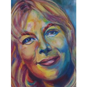 Porträt K, 40 x 40 cm