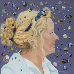 Porträt A, 50 x 50 cm