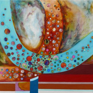 Wege ins Leben, 100 x 100 cm