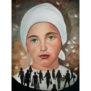 Leid tragende, 80 x 60 cm