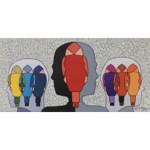 Ineinander, 30 x 60 cm