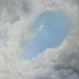 Der Augenblick, 80 x 80 cm
